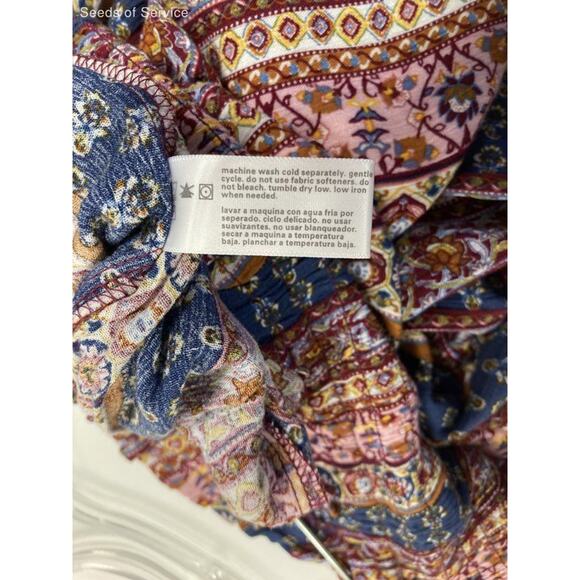 Multicolor High Rise Pull On Harem Pants Womens S - Picture 6 of 6